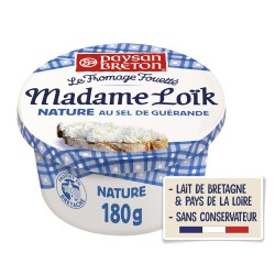 Madame Loïk Fromage Fouetté Nature Sel de Guérande 180g
