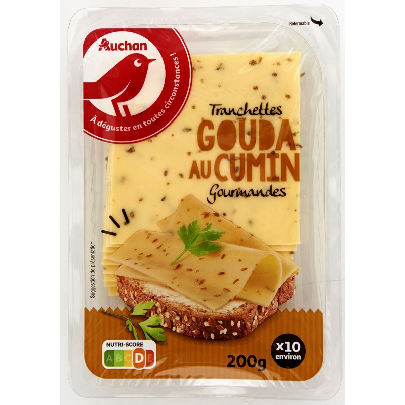 Gouda au Cumin 10 tranches 200g