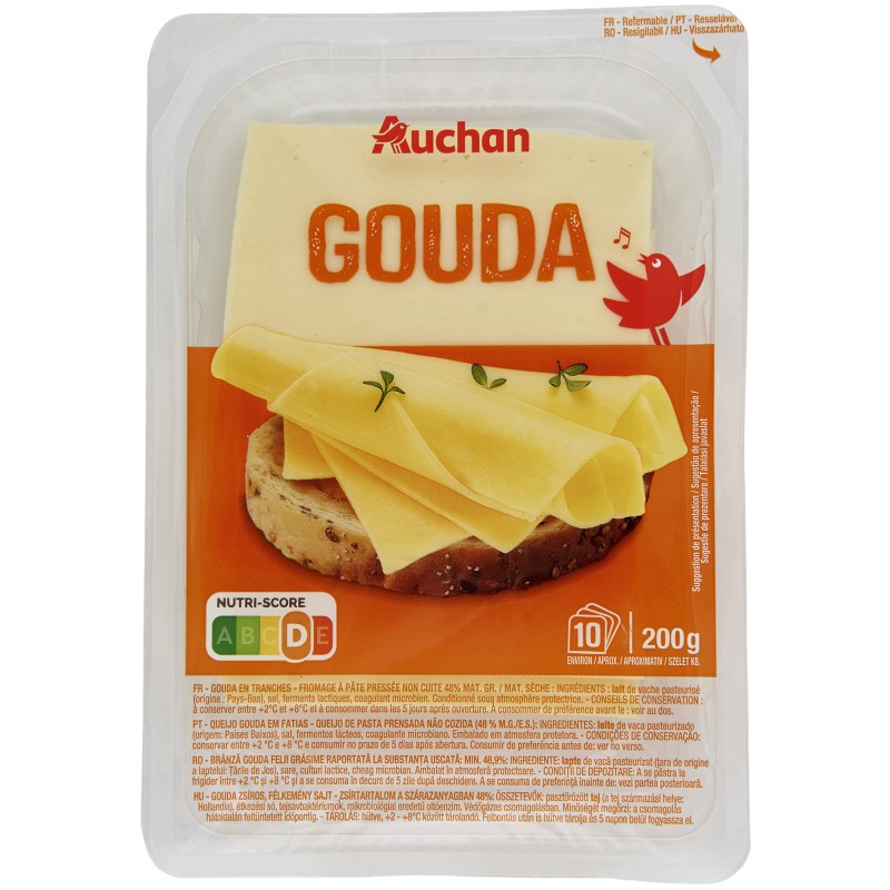 Gouda 10 tranches 200g