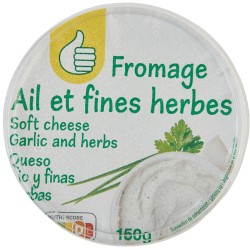Fromage à tartiner à l'ail et aux fines herbes 150g