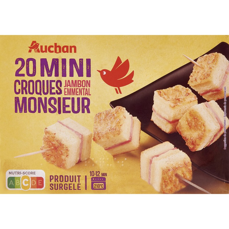 Mini croques monsieur jambon emmental x20 240g