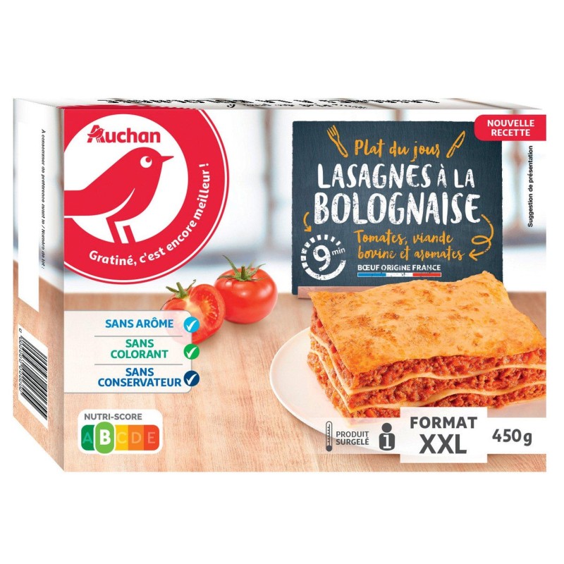 Plat lasagnes à la bolognaise XXL 450g