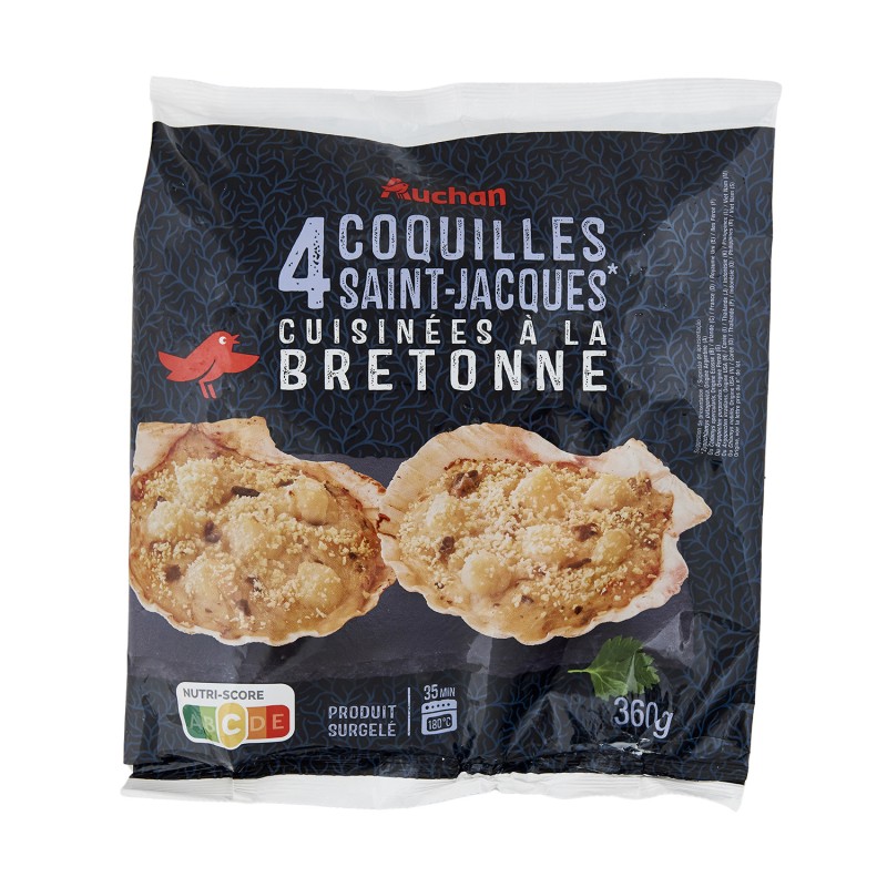 Coquilles Saint-Jacques à la Bretonne x4 360g