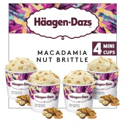 Glace Mini Pots Vanille Noix de Macadamia 4x81g
