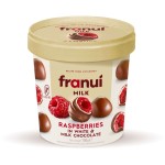 Franui Bouchées glacées framboise au lait et chocolat au lait sans gluten 150g
