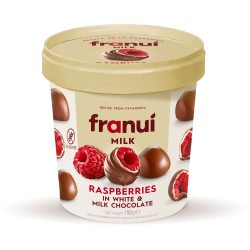 Franui Bouchées glacées framboise au lait et chocolat au lait sans gluten 150g