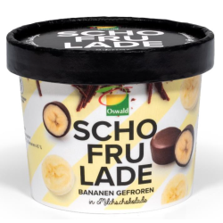 Bananes glacées au chocolat au lait 130g