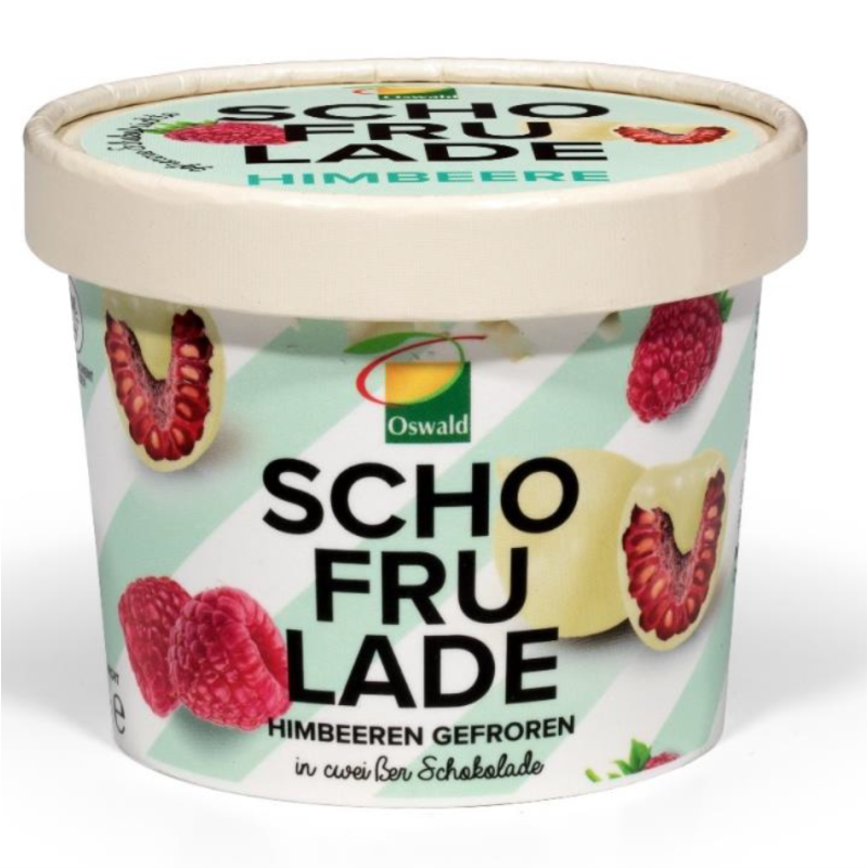 Framboises enrobées de chocolat blanc 130g