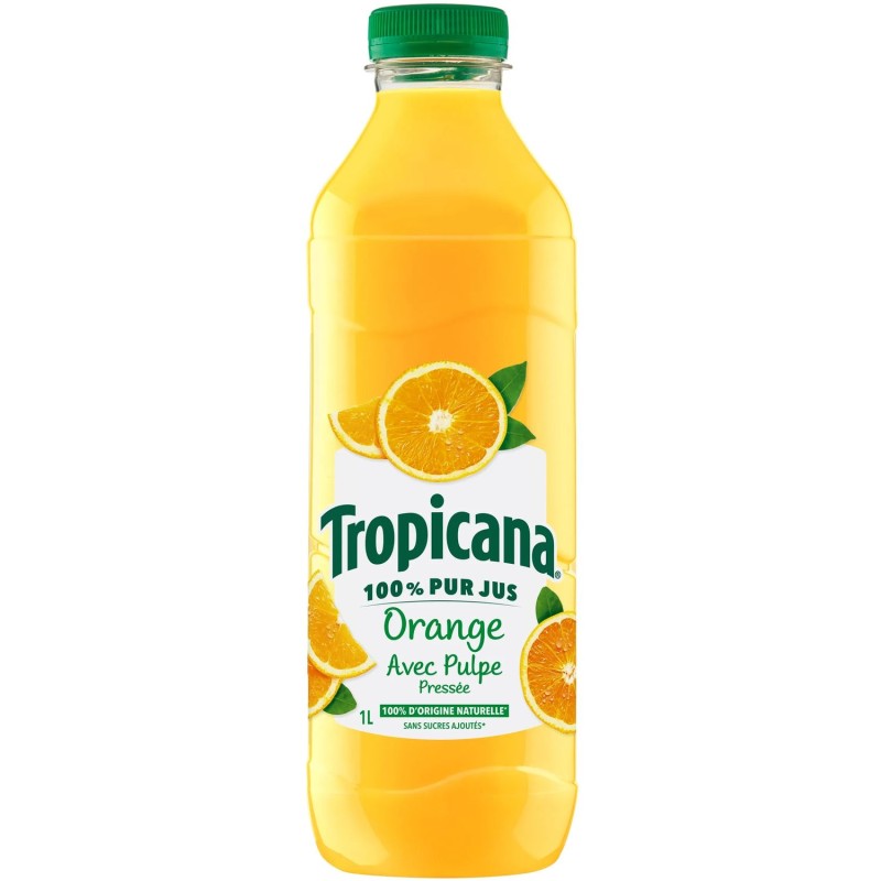 Jus pure premium 100% orange avec pulpe 1l