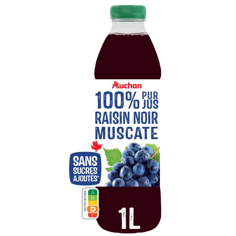 Pur jus de raisin noir muscat 1l