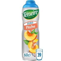 Sirop de pêche zéro sucre 60cl