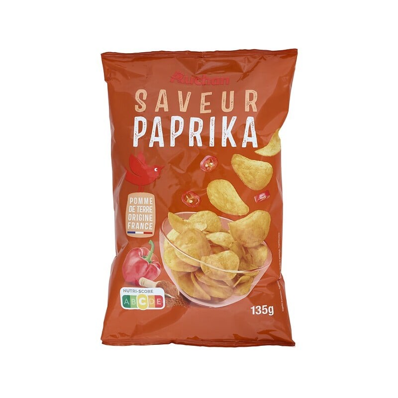 Chips saveur paprika 135g