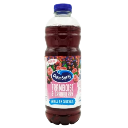 Boisson Cranberry Framboise sans sucre ajouté 1l