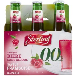 Bière aromatisée framboise 0% 6x27.5cl