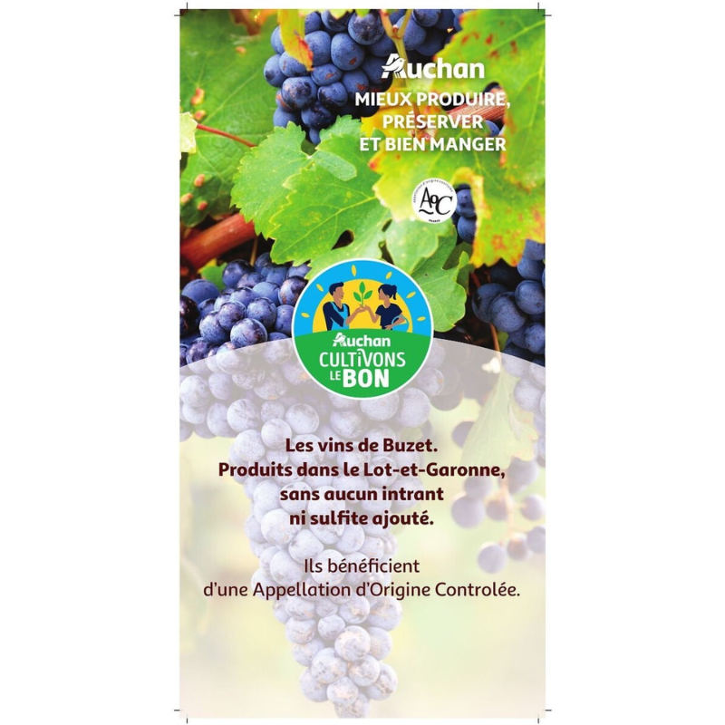 CULTIVONS LE BON Buzet Sans Sulfite 14% 75cl