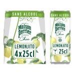 Boisson gazeuse lemonjito au jus de citron 4x25cl