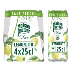 Boisson gazeuse lemonjito au jus de citron 4x25cl