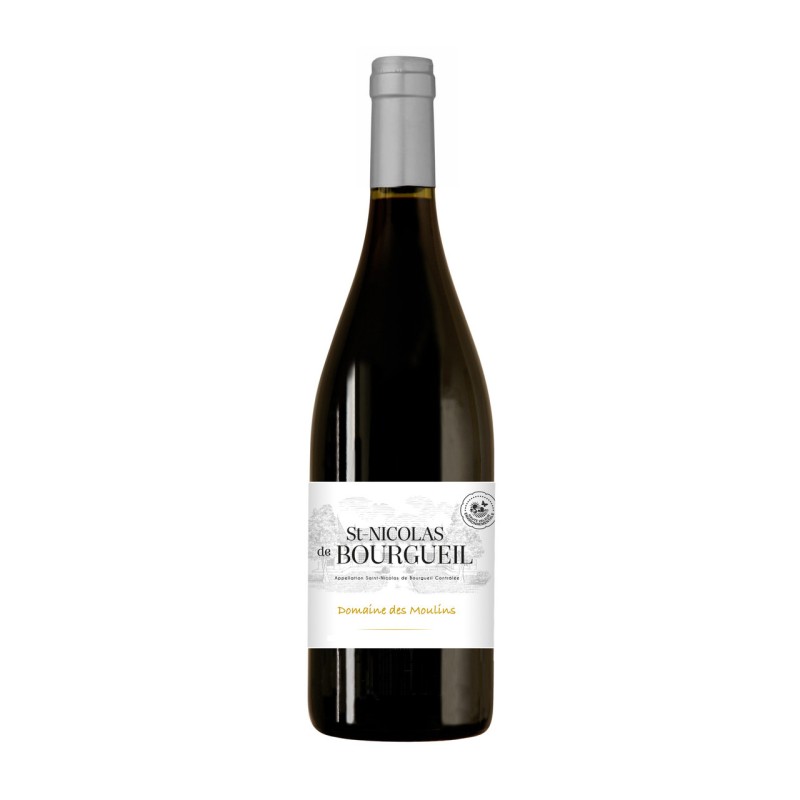 Vin rouge AOP Saint Nicolas de Bourgueil Domaine des Moulins 13% 75cl