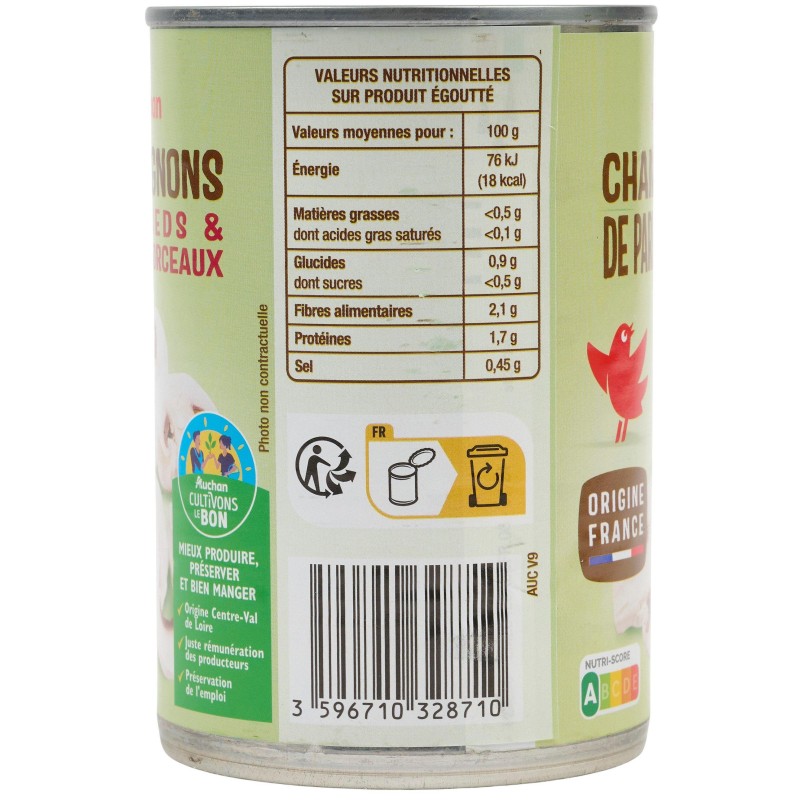 Champignons Pieds et Morceaux 230g