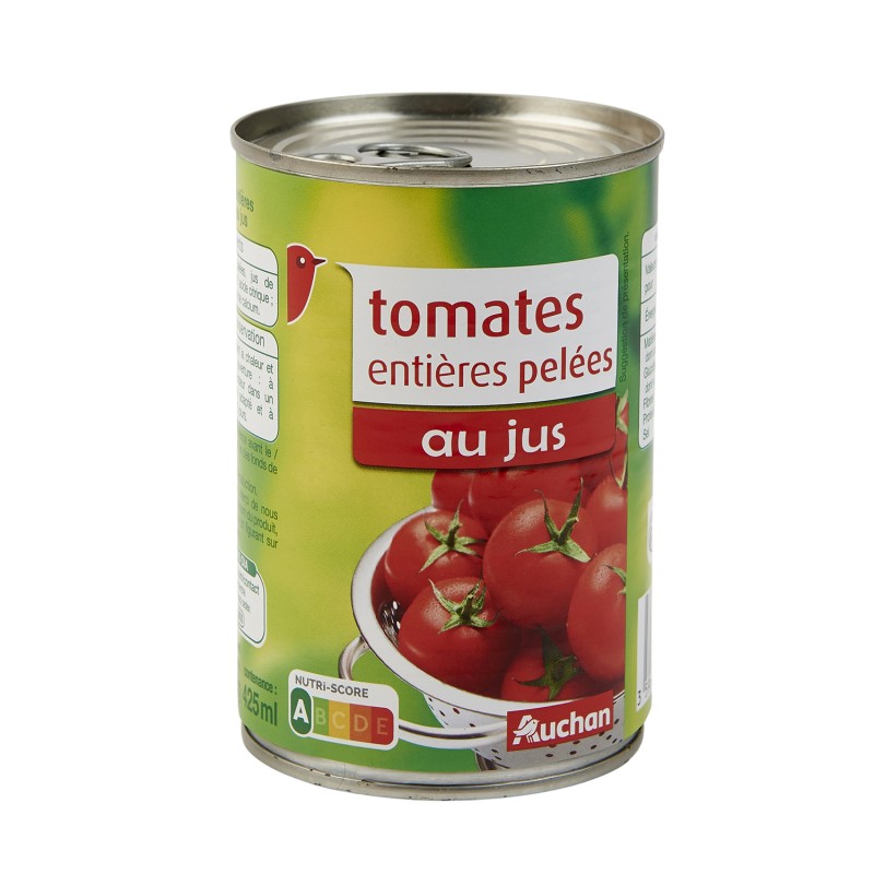 Tomates entières pelées avec jus 238g