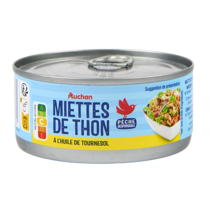 Miettes de Thon à l'Huile de Tournesol 160g