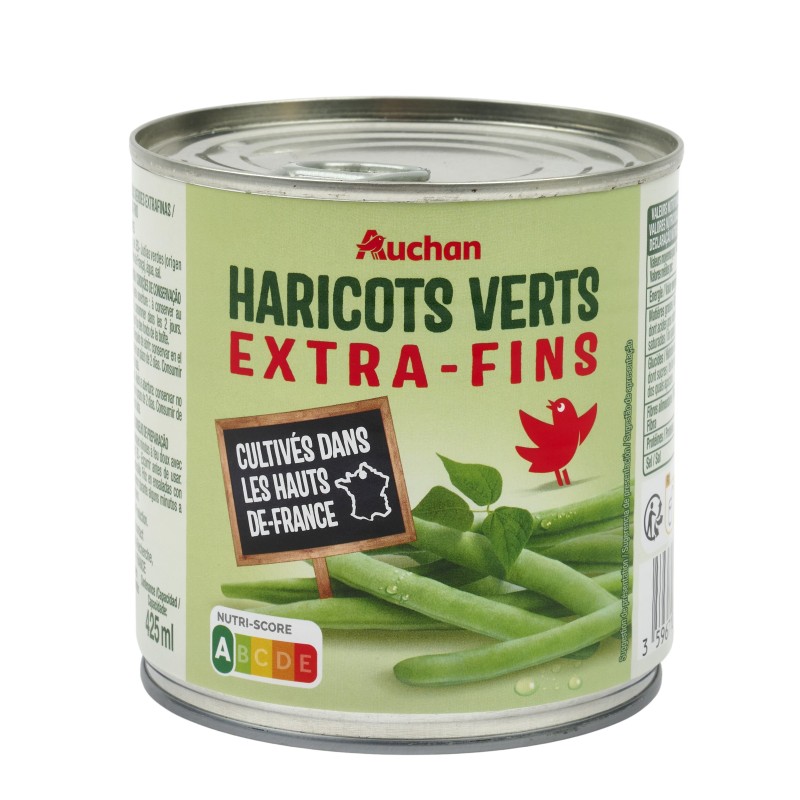 Haricots verts extra fins 220g