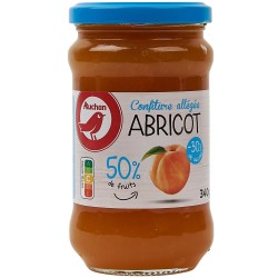 Confiture allégée abricots 50% de fruits 340g