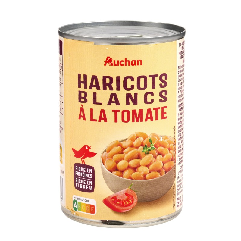Haricots blancs à la tomate 400g