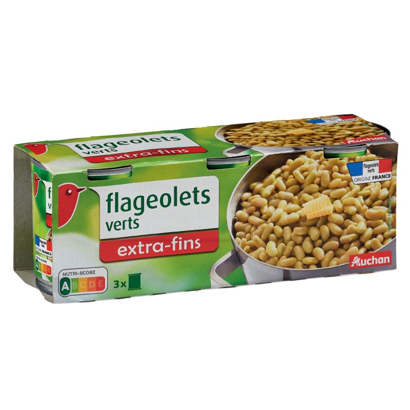 Flageolets Verts Extra Fins 3x200g