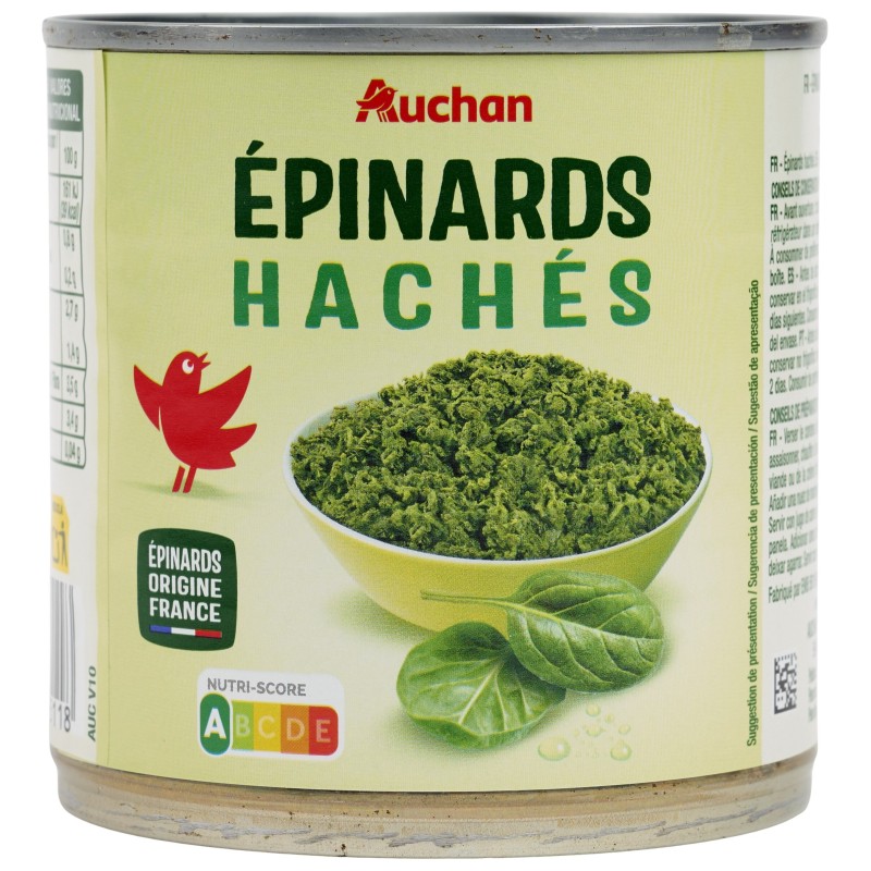 Epinards Hachés 395g