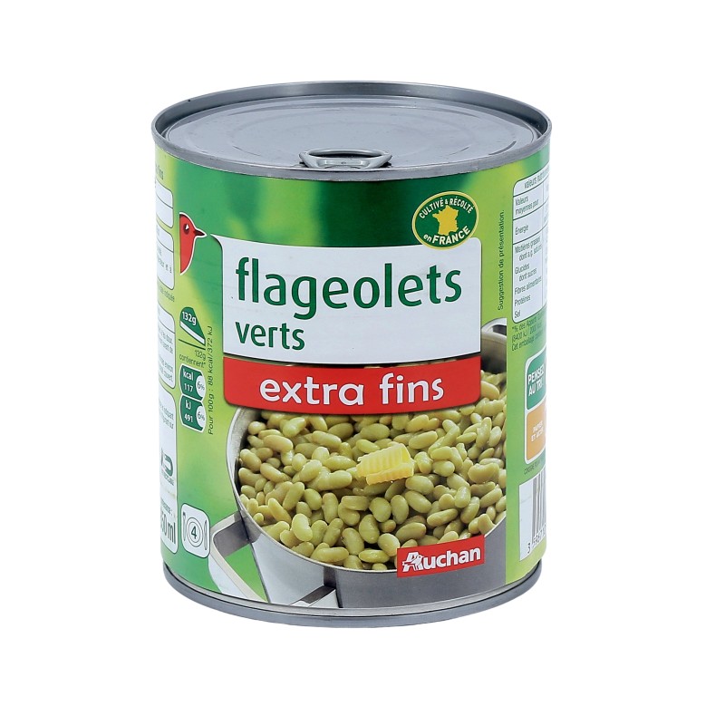 Flageolets verts extra-fins 530g