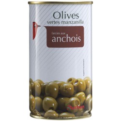 Olives Vertes Manzanilla Farcies aux Anchois 150g