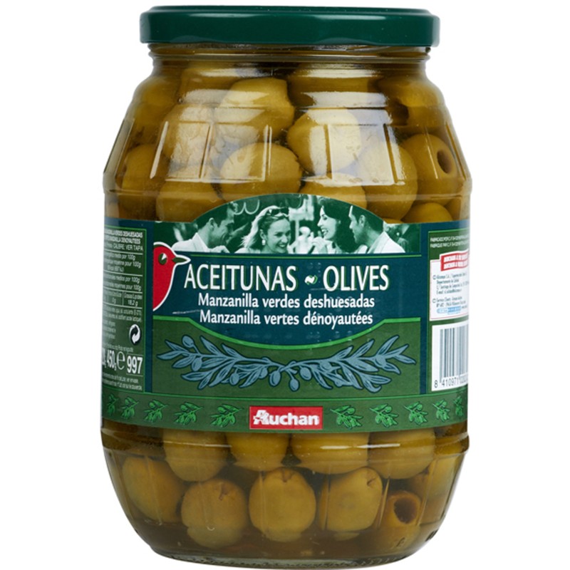 Olives Vertes Dénoyautées 920g