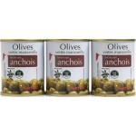 Olives Vertes Farcies aux Anchois 3x120g