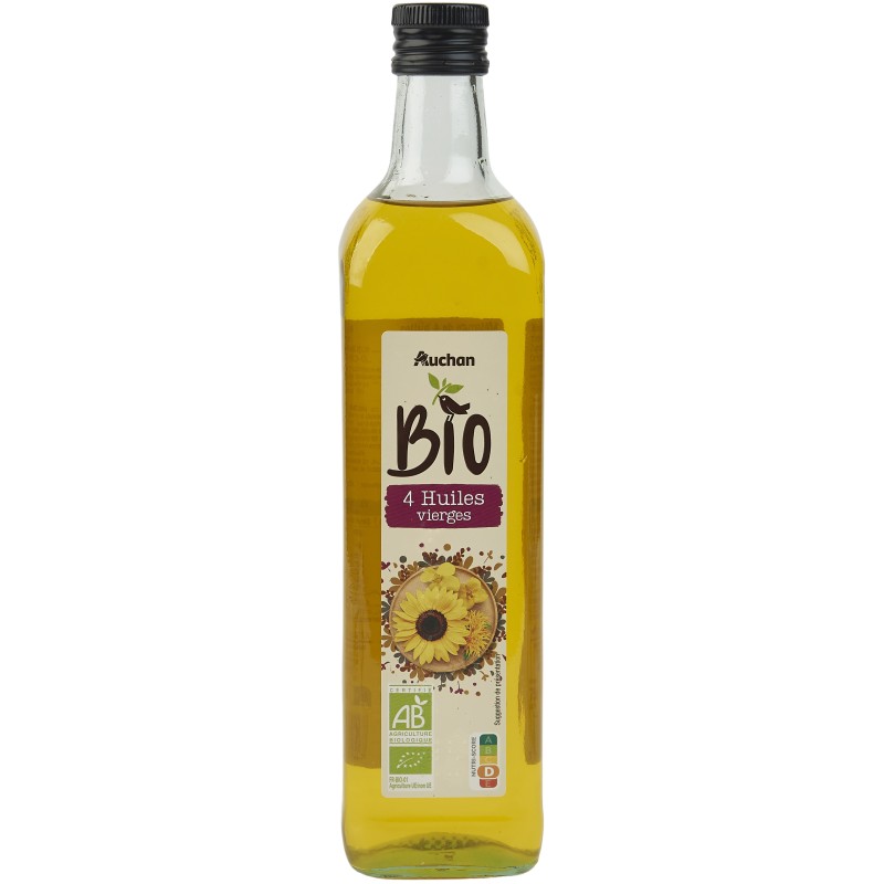 Mélanges de 4 Huiles Vierges Végétales 75cl