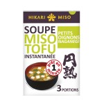 Soupe miso tofu petits oignons x3