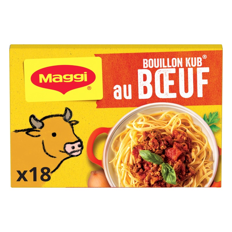 Bouillon kub de boeuf x18 180g