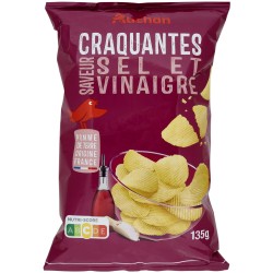 Chips ondulées saveur sel et vinaigre 135g