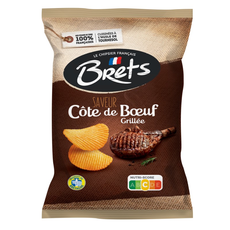 Chips ondulées saveur côte de bœuf grillée 125g