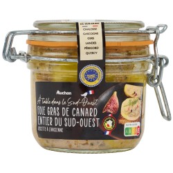 Foie gras de canard entier sud-ouest 180g