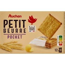 Biscuits Petit Beurre, Sachets Fraîcheur 12x3 Biscuits 300g