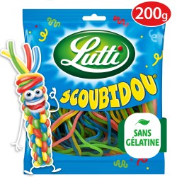 Scoubidou Bonbons Gélifiés Goût Fruité 200g