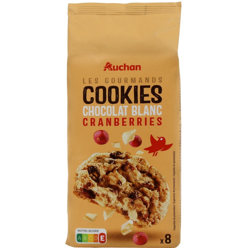 Cookies Chocolat Blanc Cranberries x8 200g