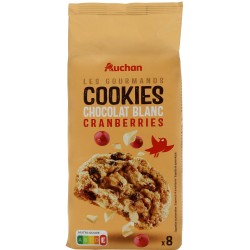 Cookies Chocolat Blanc Cranberries x8 200g