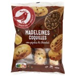 Madeleines Coquilles aux Pépites de Chocolat x16 400g