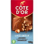 Chocolat au lait pointe de sel amandes caramélisées 180g
