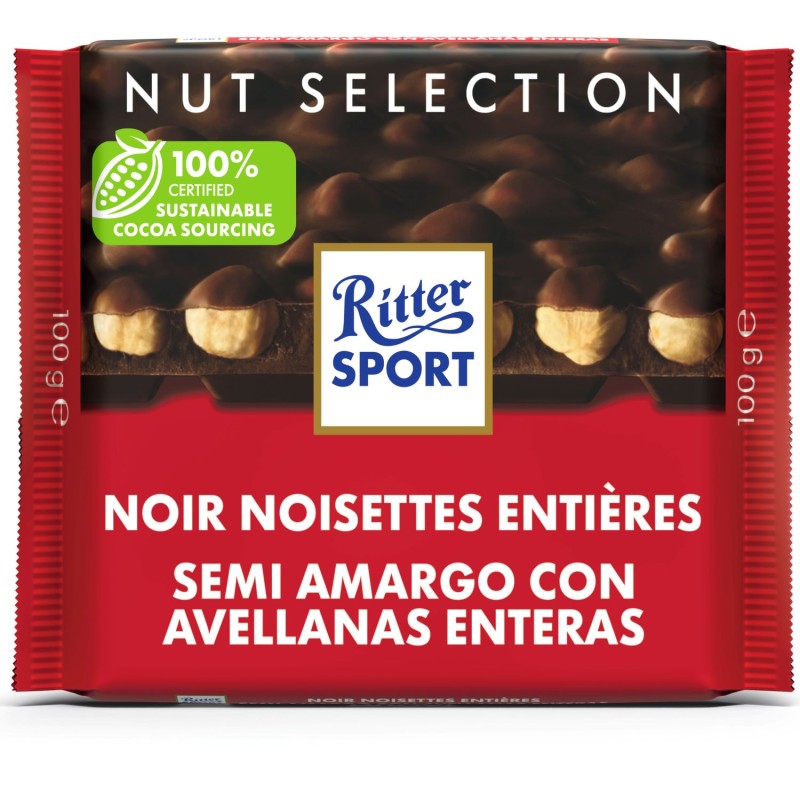 Chocolat Noir Noisettes Entières 100g