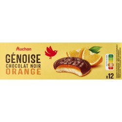 Génoise Orange au Chocolat Noir x12 150g