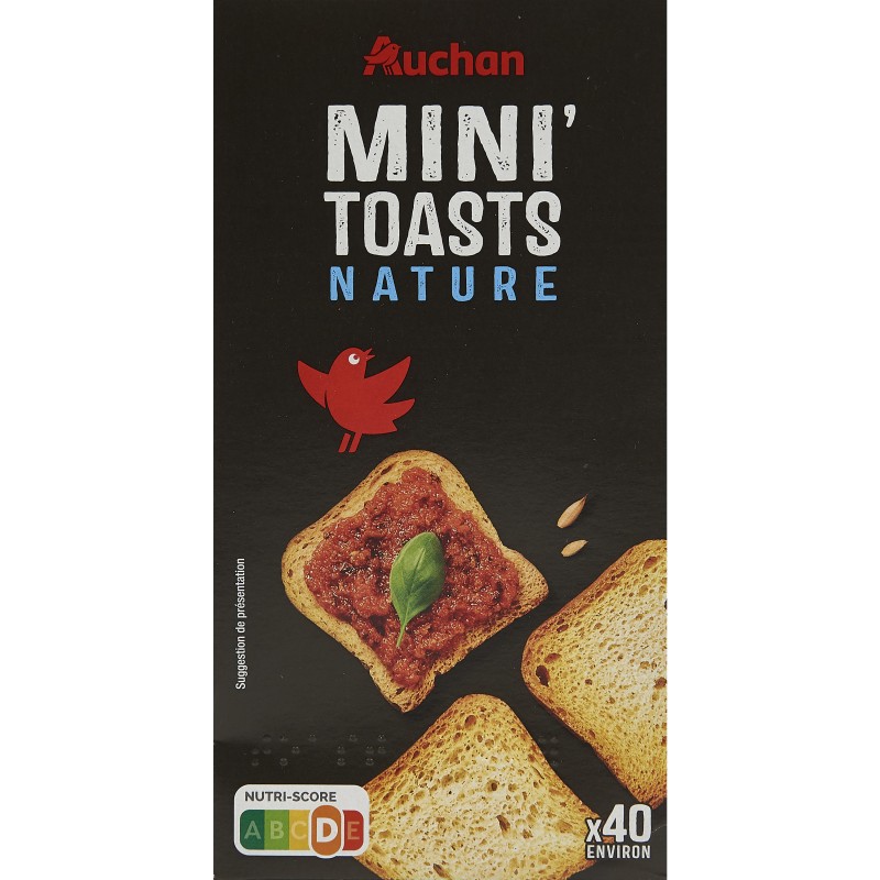 Mini toasts nature x40 80g