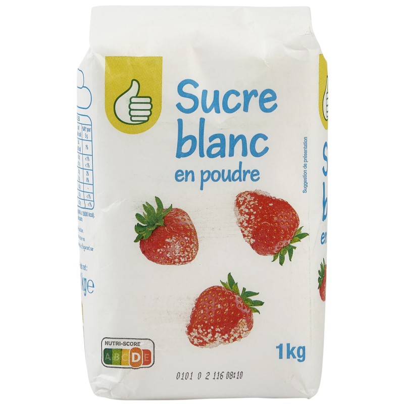 Sucre blanc en poudre 1kg